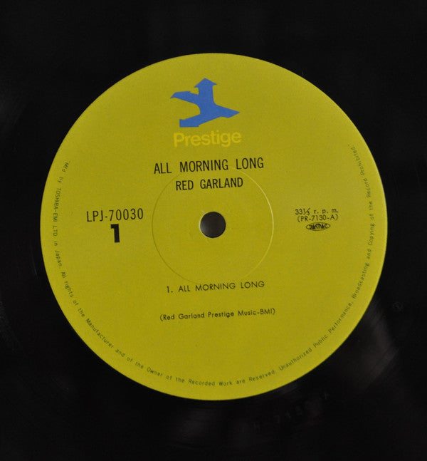 The Red Garland Quintet - All Mornin' Long (LP, Album, Mono, RE)