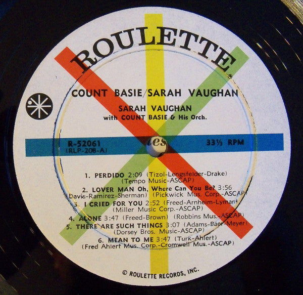 Count Basie - Count Basie / Sarah Vaughan(LP, Album, Mono)