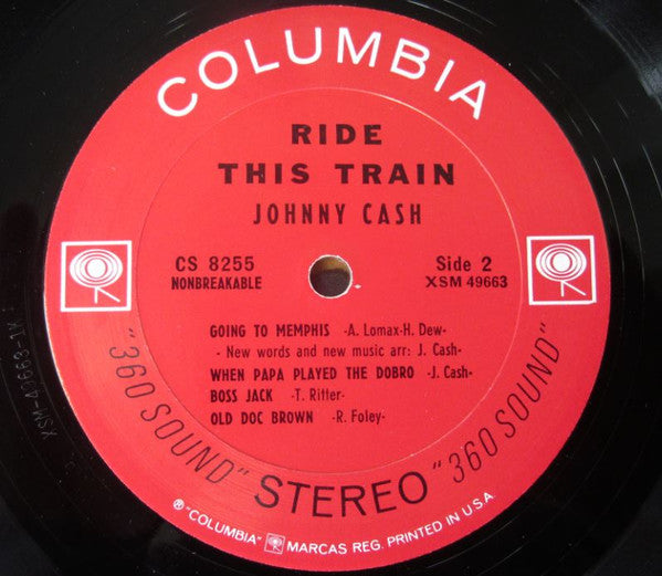 Johnny Cash - Ride This Train (LP, Album, RE)