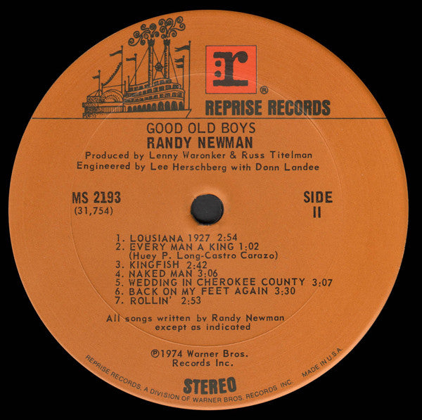 Randy Newman - Good Old Boys (LP, Album)