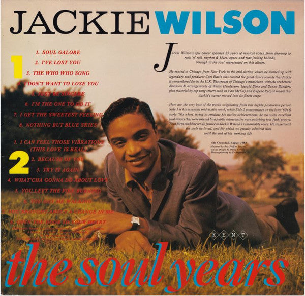 Jackie Wilson - The Soul Years (LP, Comp)