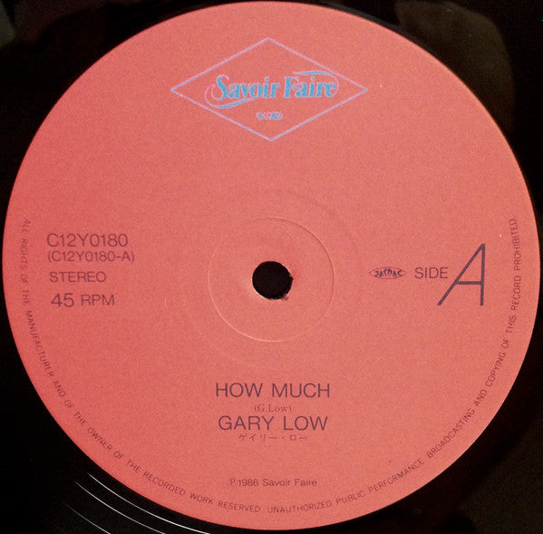 Gary Low - How Much (12"")