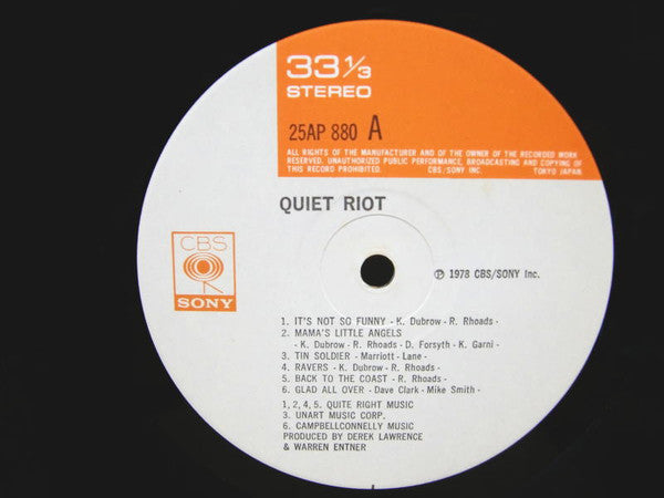 Quiet Riot - Quiet Riot (LP, Album)