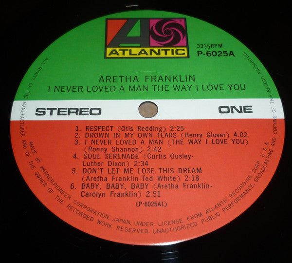 Aretha Franklin - I Never Loved A Man The Way I Love You(LP, Album,...