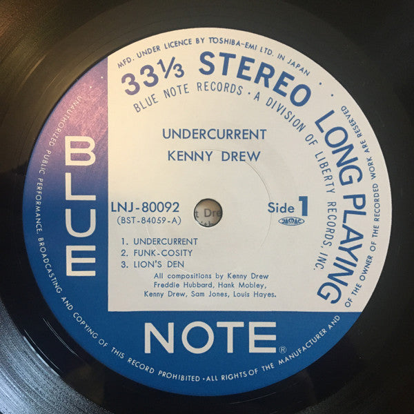 Kenny Drew - Undercurrent (LP, Album, RE)