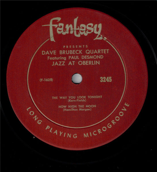 The Dave Brubeck Quartet - Jazz At Oberlin (LP, Album, Mono, RE)