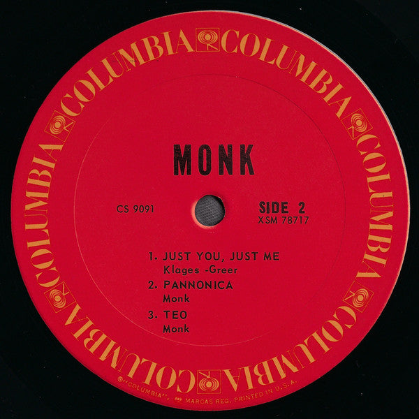 Thelonious Monk - Monk. (LP, Album, RE)