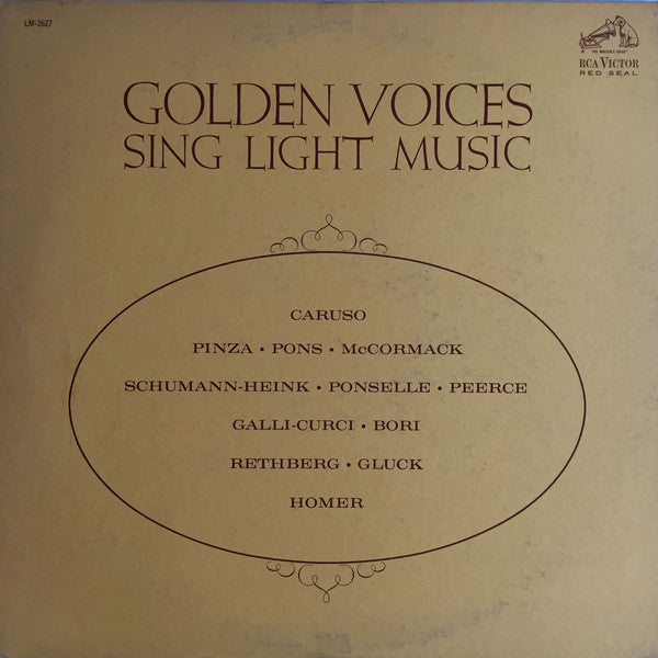 Various - Golden Voices Sing Light Music (LP, Comp, Mono)