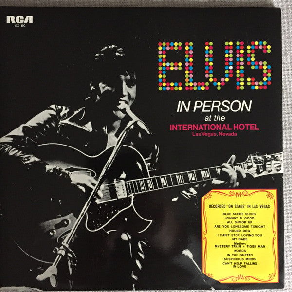 Elvis Presley - Elvis In Person At The International Hotel (LP, Album)