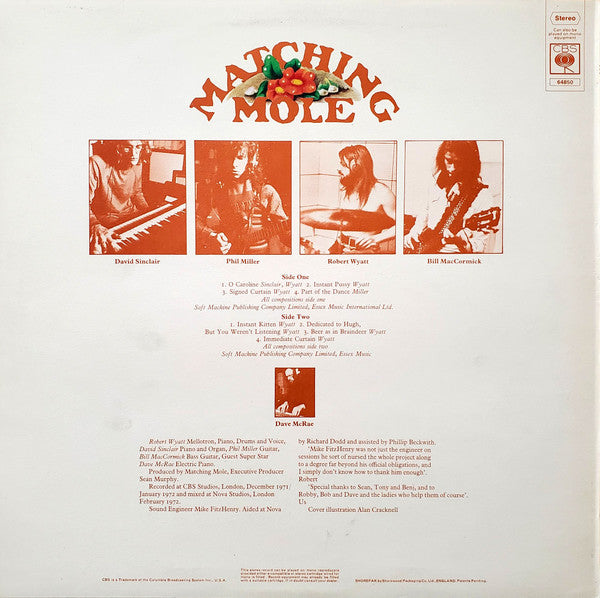 Matching Mole - Matching Mole (LP, Album, RP)