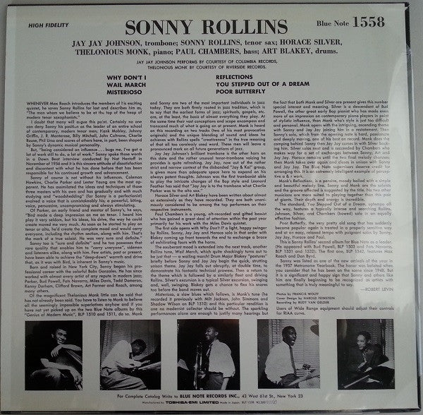 Sonny Rollins - Volume 2 (LP, Album, Mono, RE)