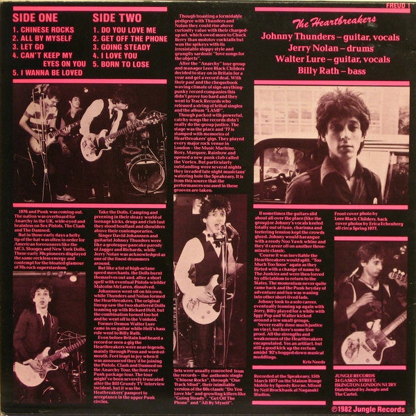 The Heartbreakers (2) - D.T.K. (Live At The Speakeasy)(LP, Whi)