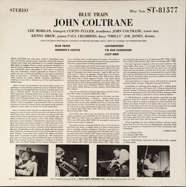 John Coltrane - Blue Train (LP, Album, Ltd, RE)