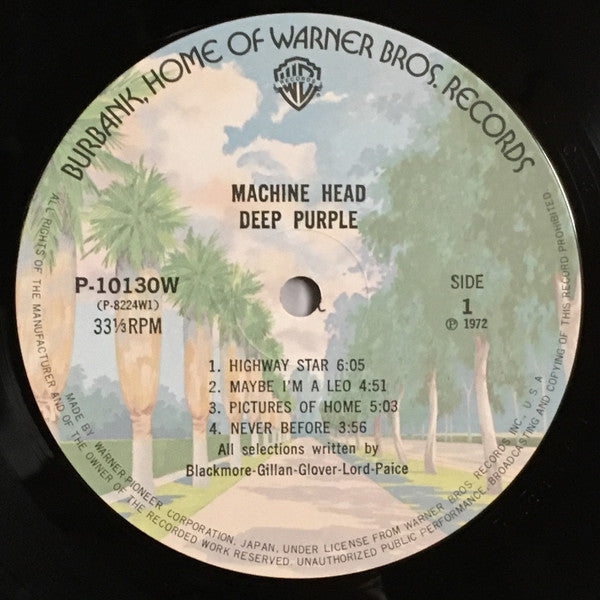 Deep Purple - Machine Head (LP, Album, RE, RP, Gat)