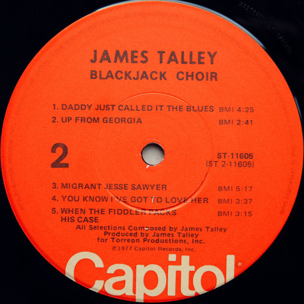 James Talley - Blackjack Choir (LP, Album, Jac)