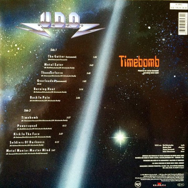 U.D.O. (2) - Timebomb (LP, Album)