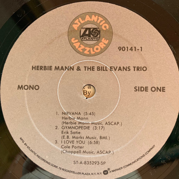 Herbie Mann & The Bill Evans Trio - Nirvana (LP, Album, Mono, RE)