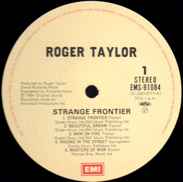 Roger Taylor - Strange Frontier (LP, Album)