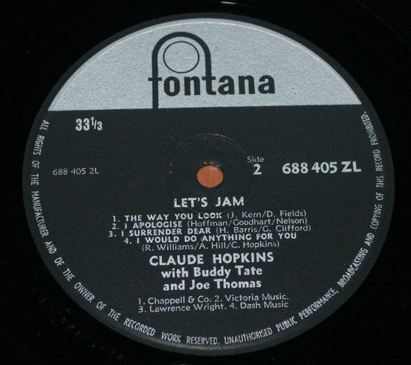 Claude Hopkins - Let's Jam(LP, Album)