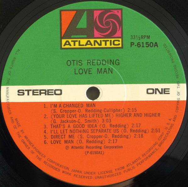 Otis Redding - Love Man (LP, Album, RE)