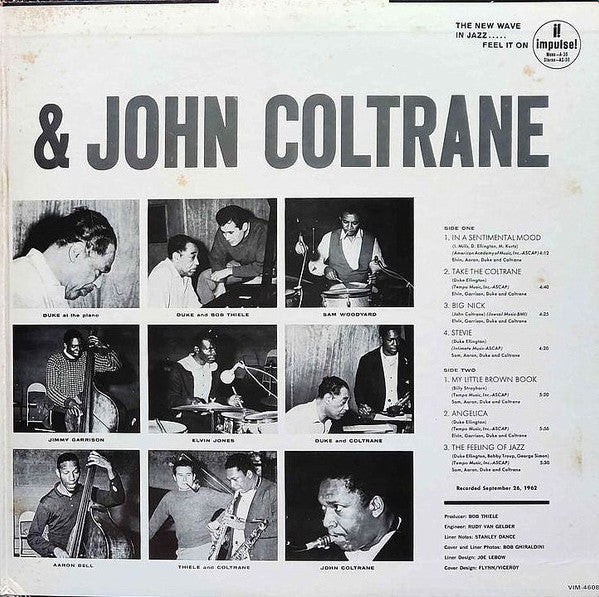 Duke Ellington - Duke Ellington & John Coltrane(LP, Album, RE)