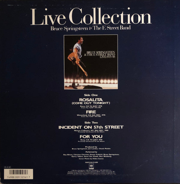 Bruce Springsteen & The E Street Band* - Live Collection (12"", Maxi)