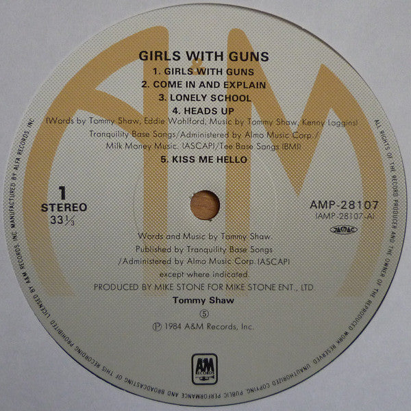 Tommy Shaw - Girls With Guns (LP, Album)