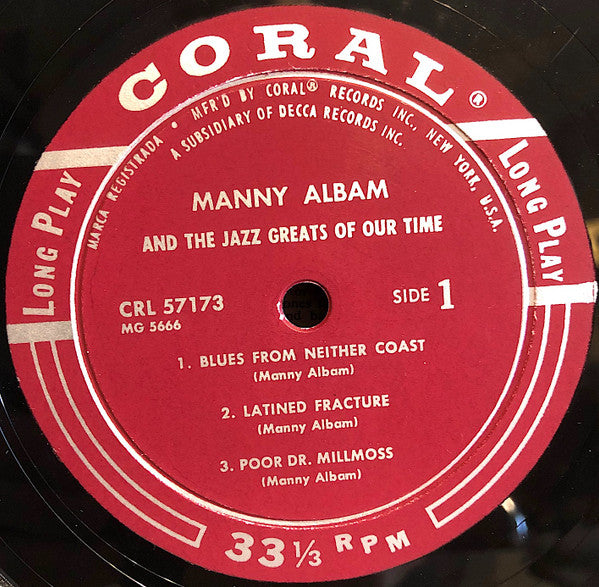 Manny Albam - Manny Albam And The Jazz Greats Of Our Time Vol.1(LP,...