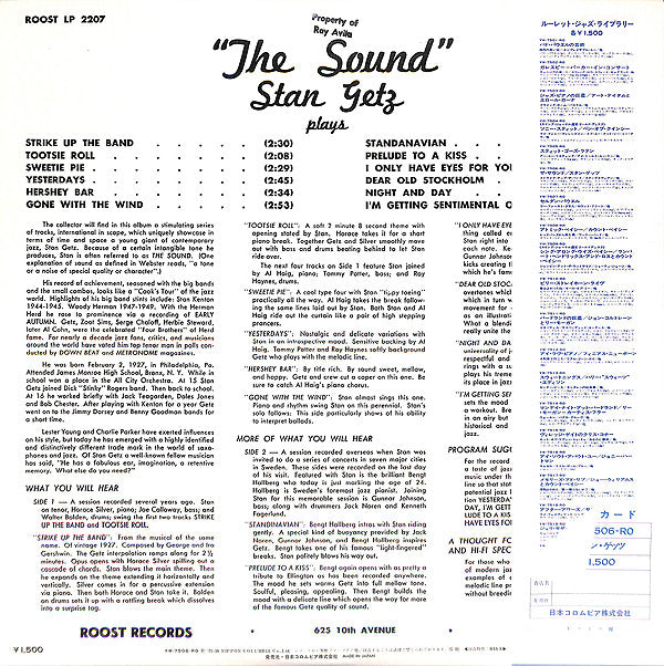 Stan Getz - The Sound (LP, Comp, Mono, RE)