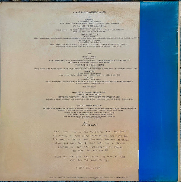 Minnie Riperton - Perfect Angel (LP, Album)