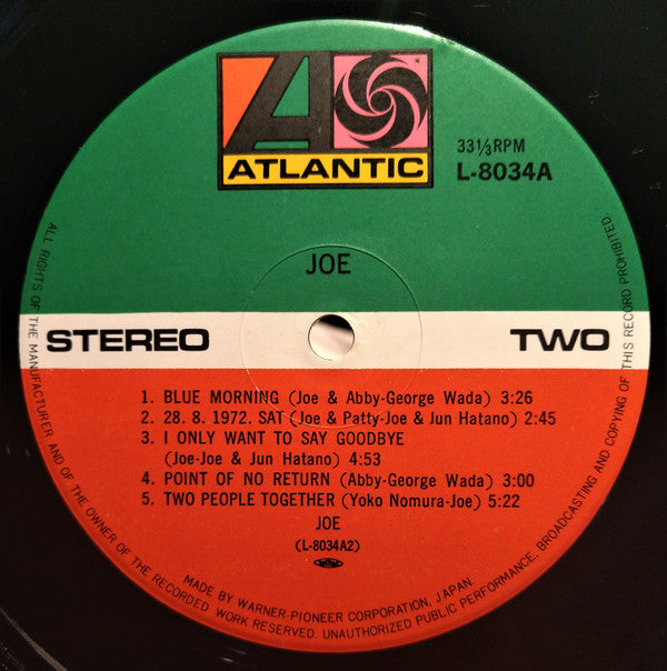 Joe* - Joe (LP, Album)