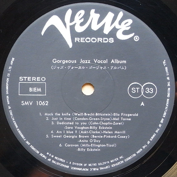 Various - Gorgeous Jazz Vocal Album (LP, Album, Comp)