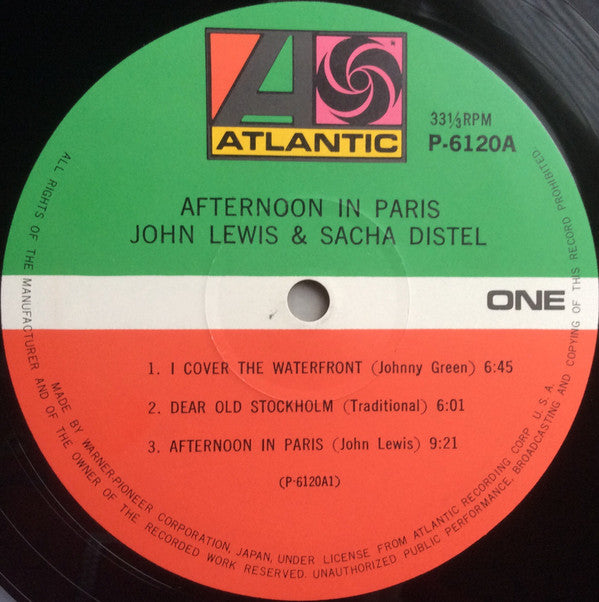 John Lewis (2) - Afternoon In Paris(LP, Album, Mono, RE)