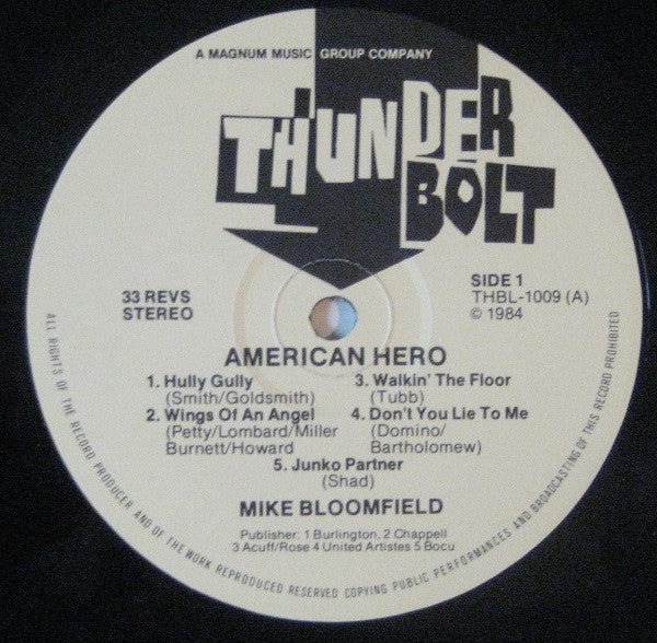 Mike Bloomfield - American Hero (LP, Album)