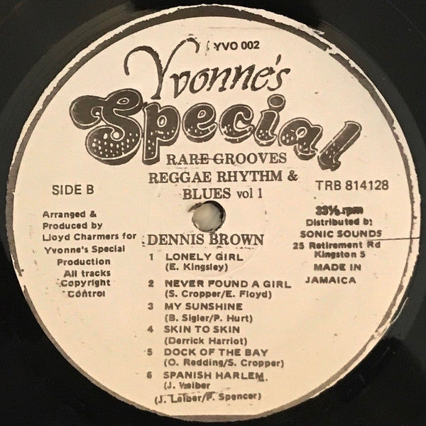 Dennis Brown - Rare Grooves Reggae Rhythm & Blues Vol 1 (LP, Album)