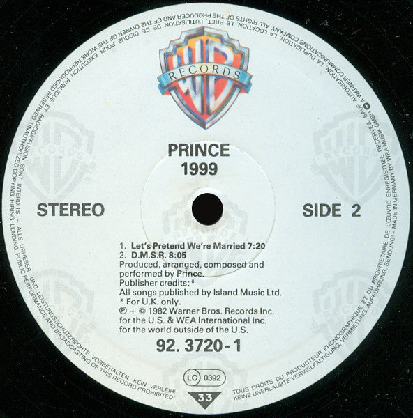 Prince - 1999 (2xLP, Album)