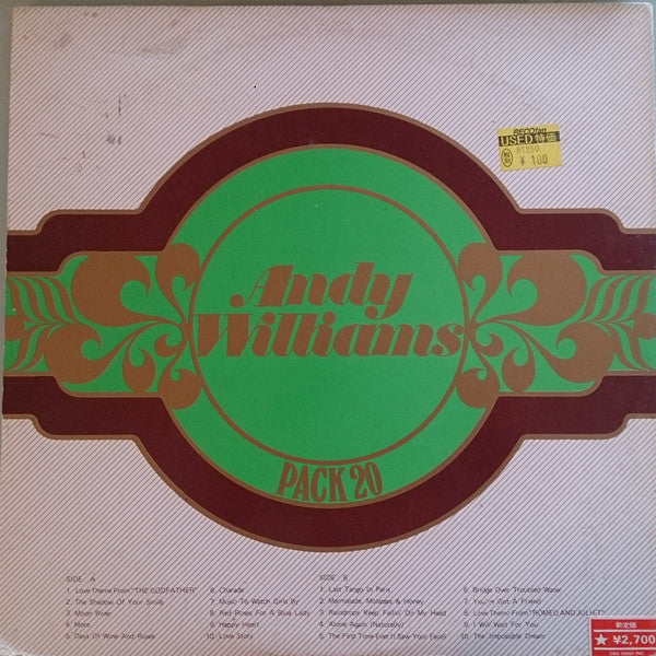 Andy Williams - Andy Williams Pack 20 (LP, Comp, Gat)