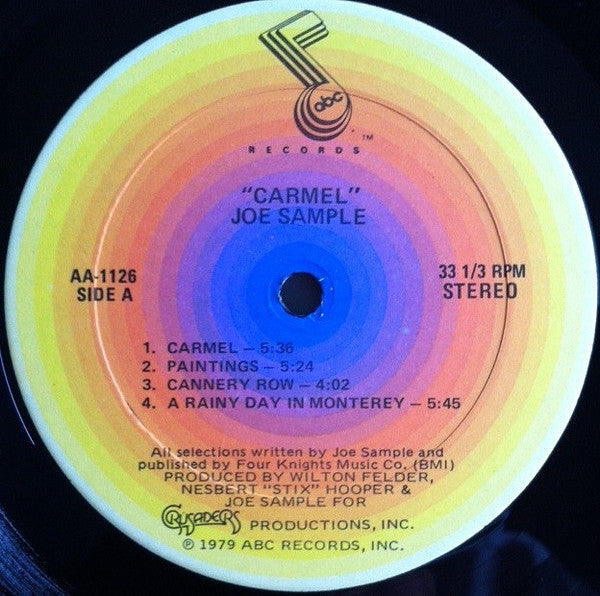 Joe Sample - Carmel (LP, Album, Kee)
