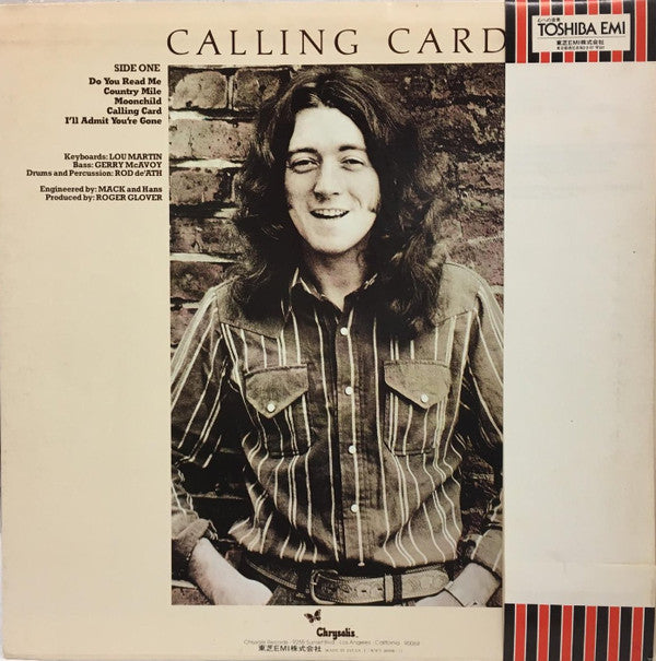 Rory Gallagher - Calling Card (LP, Album)