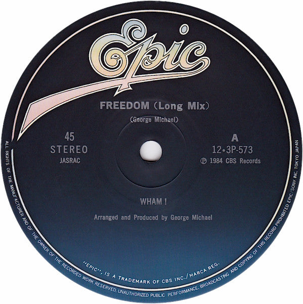 Wham! - Freedom (Long Version) (12"", Single)