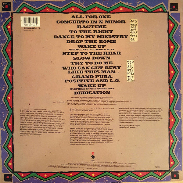 Brand Nubian - One For All (LP, Album)