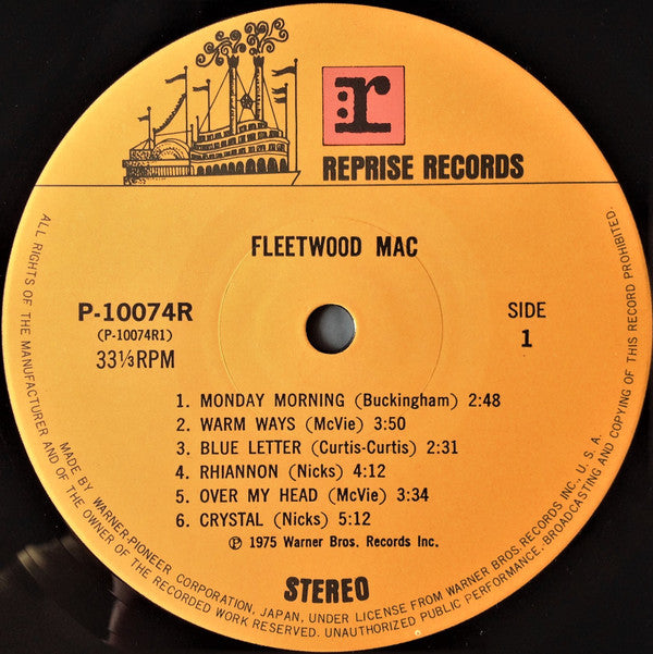 Fleetwood Mac - Fleetwood Mac (LP, Album, RP)