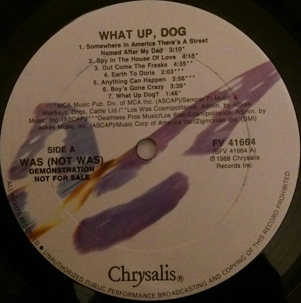 Was (Not Was) - What Up, Dog? (LP, Album, Promo)