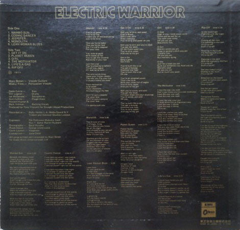 T. Rex - Electric Warrior (LP, Album)