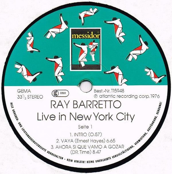 Ray Barretto - Tomorrow: Barretto Live (2xLP, Album, RE)