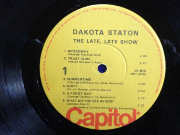 Dakota Staton - The Late, Late Show (LP, Album, RE)