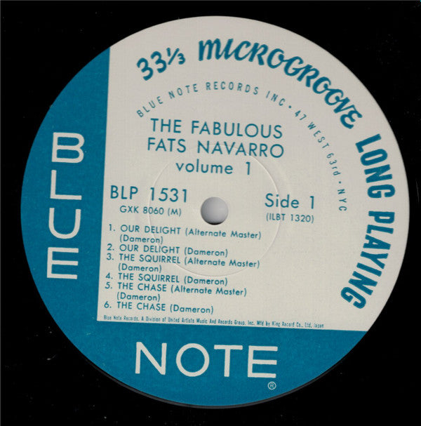 Fats Navarro - The Fabulous Fats Navarro Volume 1(LP, Album, Mono, ...