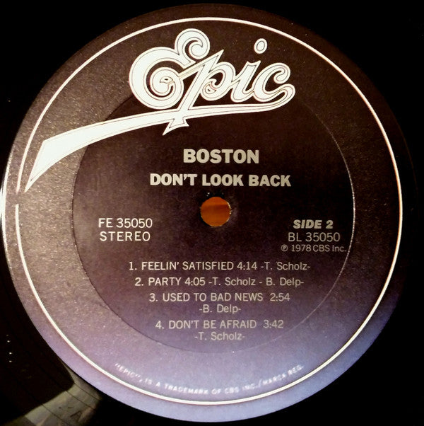 Boston - Don't Look Back (LP, Album, RE, Gat)