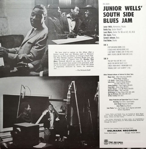 Junior Wells - Southside Blues Jam (LP, Album, RE)