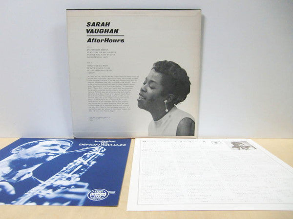 Sarah Vaughan - After Hours (LP, Album, Mono, Ltd, RE)